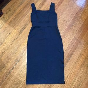 Banana republic navy blue fitted dress size 4